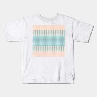 Green and Orange Dots Pattern Kids T-Shirt